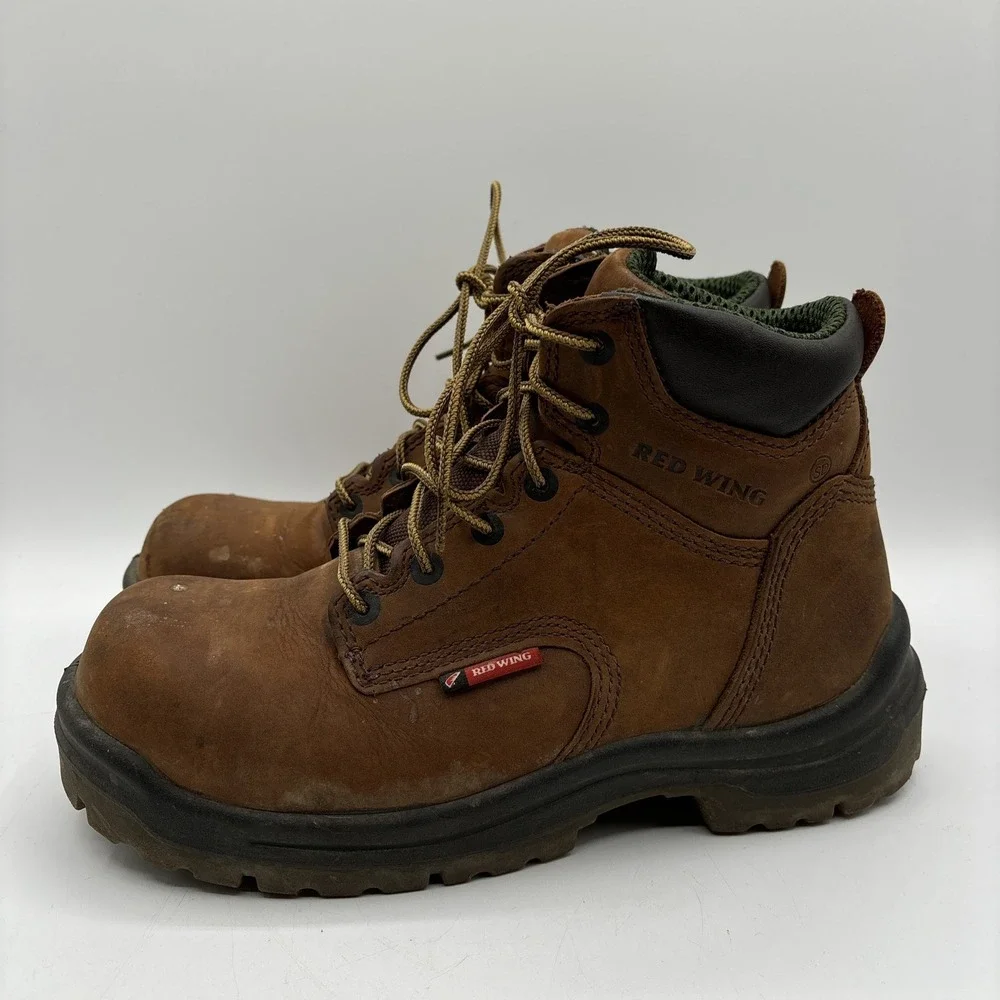 RED WING Boots 2241 COMPOSITE TOE STATIC DISAPATIVE Men's‎ Size 6 D Brown